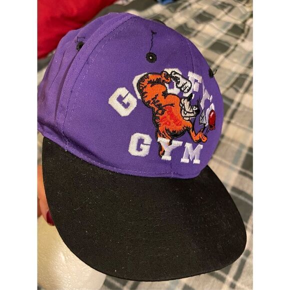 Vintage Disney Goofy Gym Hat Co SnapBack Purple Hat - Picture 7 of 9